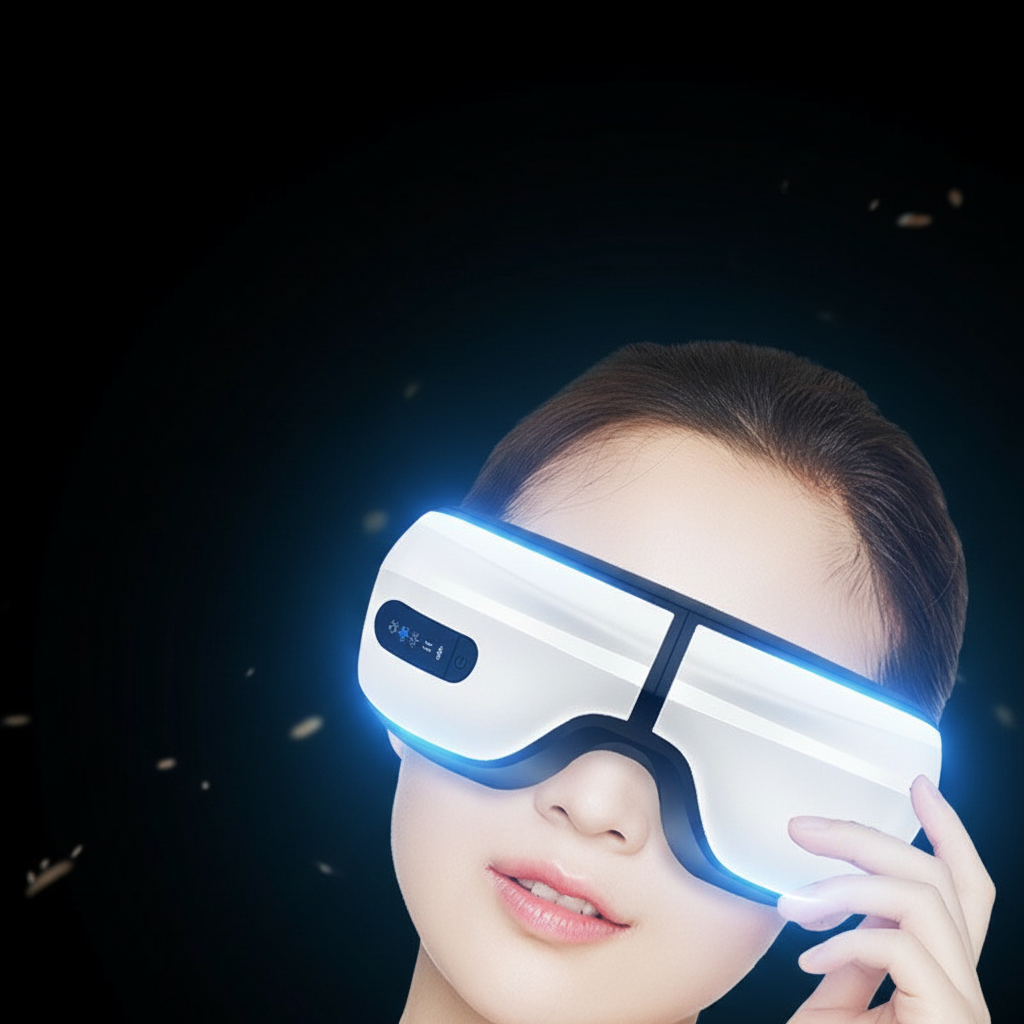 Eye Massager with Heat and Music spa wellness shot