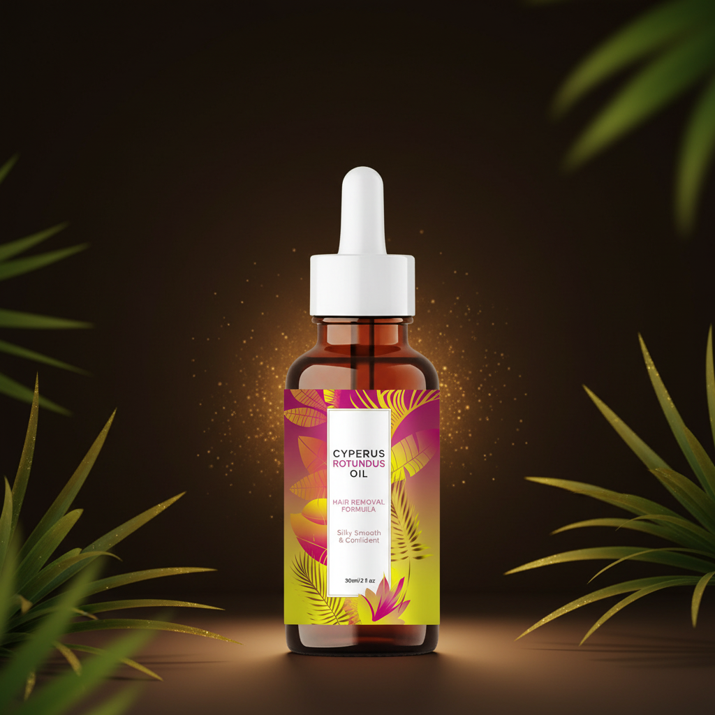 Cyperus Rotundus Hair Removal Essential Oil luxury botanical shot